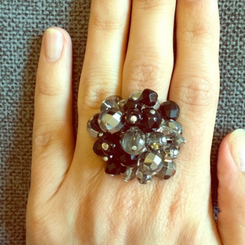 Stella & Dot Sofia Cluster Cocktail Statement Ring